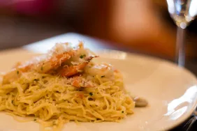 Champagne Shrimp and Pasta